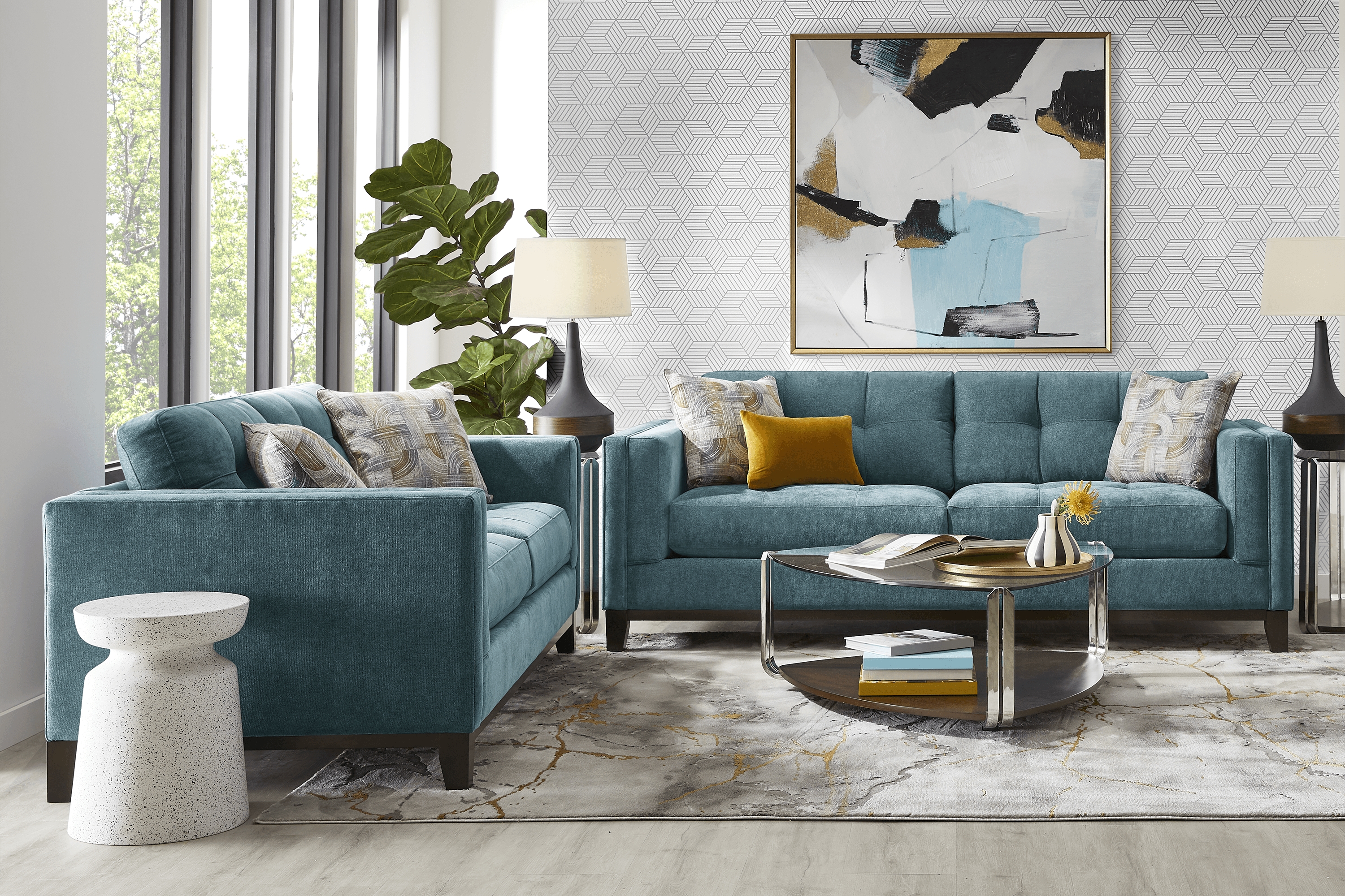 Everleigh Place Lagoon 8 Pc Living Room - Thumbnail - Image 1