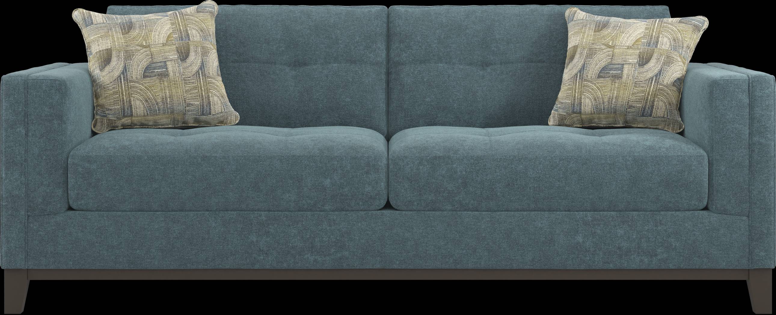 Cindy Crawford Home Everleigh Place Lagoon 7 Pc Living Room with Gel Foam Sleeper Sofa - Thumbnail - Image 2