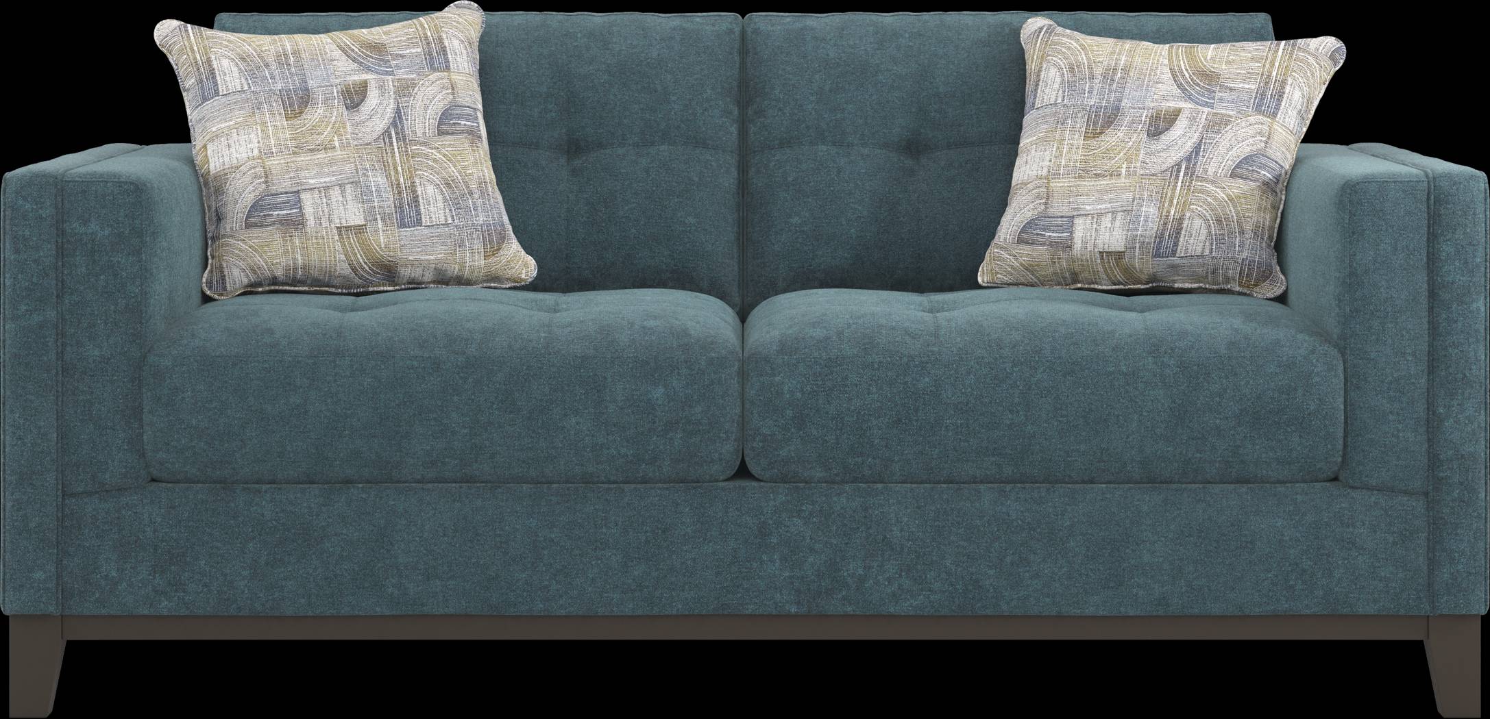 Cindy Crawford Home Everleigh Place Lagoon 7 Pc Living Room with Sleeper Sofa - Thumbnail - Image 9