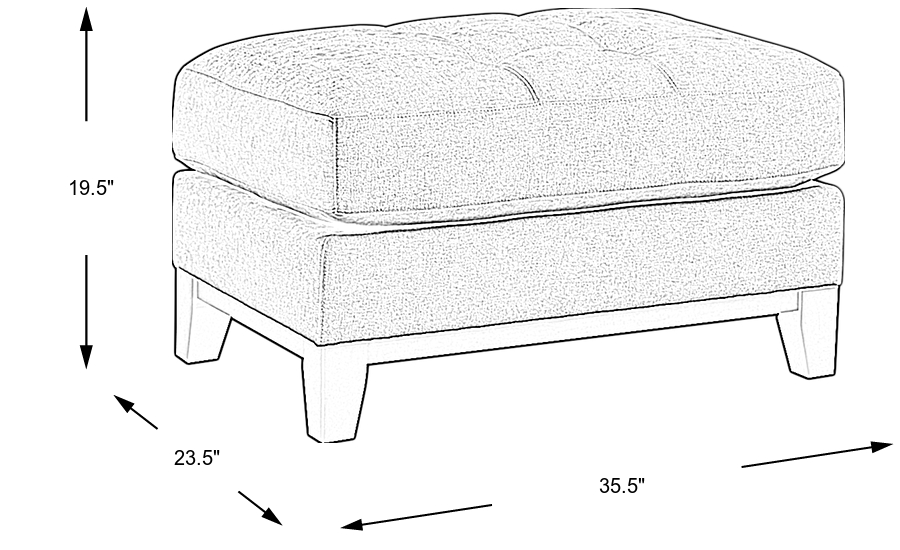 Dimension Image. Please refer to the Dimension Tab on this page for dimension details.