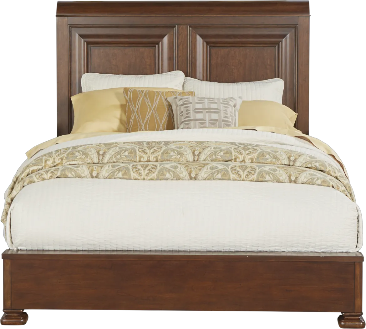 Cindy Crawford Home Gable Estates Brown 3 Pc Queen Panel Bed - Thumbnail - Image 1