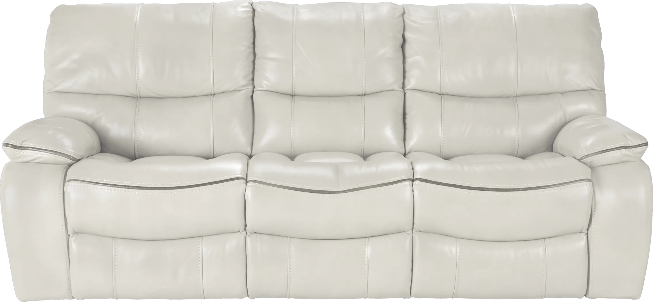 Cindy Crawford Home Gianna Ice Leather Power Reclining Sofa - Thumbnail - Image 1