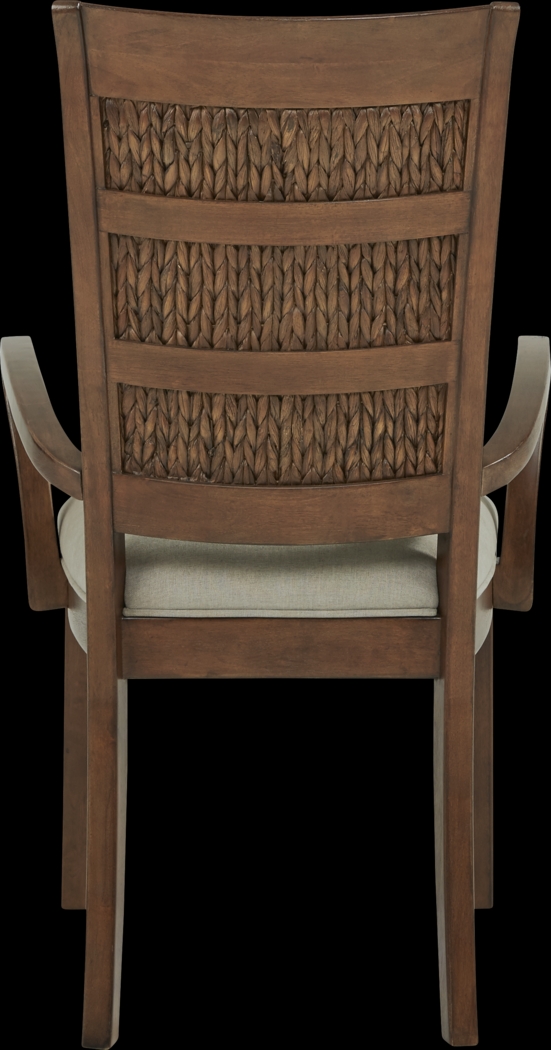 Cindy Crawford Home Golden Isles Brown Arm Chair - Thumbnail - Image 2
