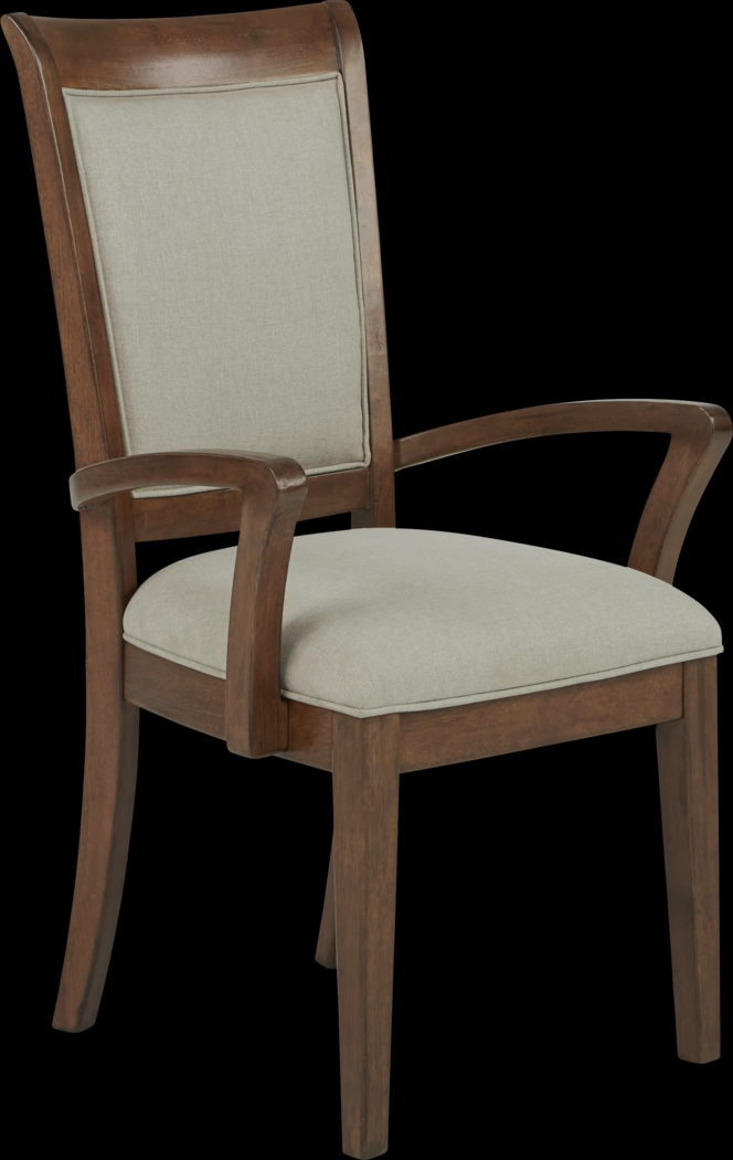 Cindy Crawford Home Golden Isles Brown Arm Chair - Thumbnail - Image 1