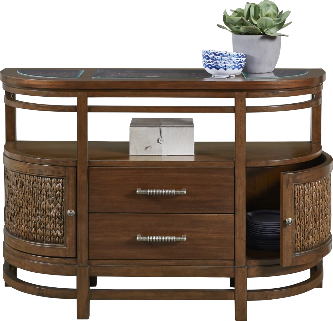 Cindy Crawford Home Golden Isles Brown Server - Thumbnail - Image 2