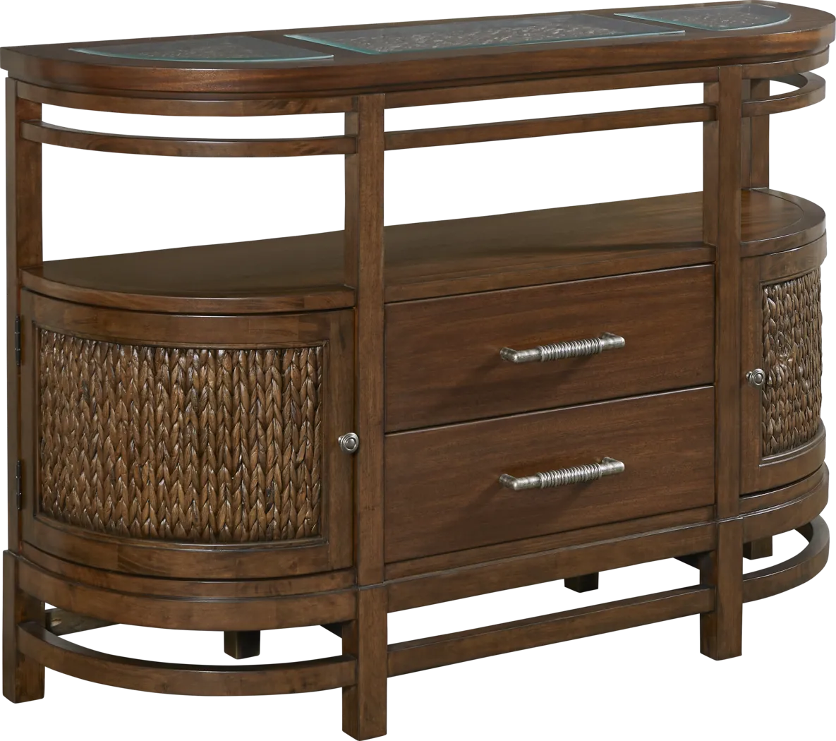 Cindy Crawford Home Golden Isles Brown Server - Thumbnail - Image 1