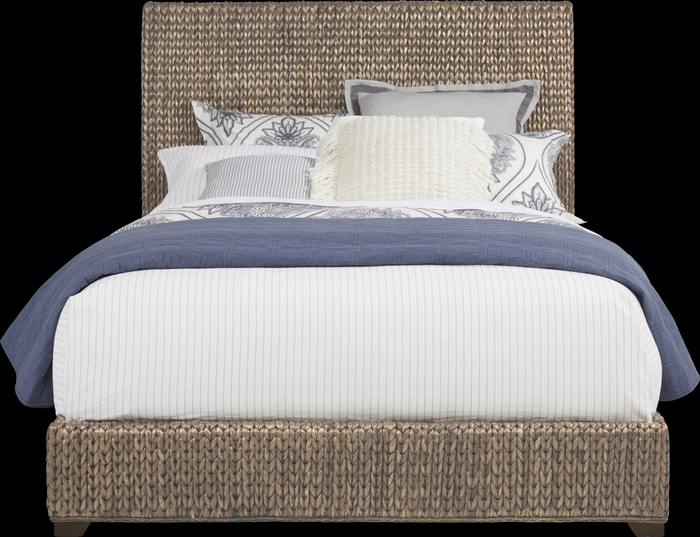 Golden Isles Gray 7 Pc King Woven Bedroom - Thumbnail - Image 2