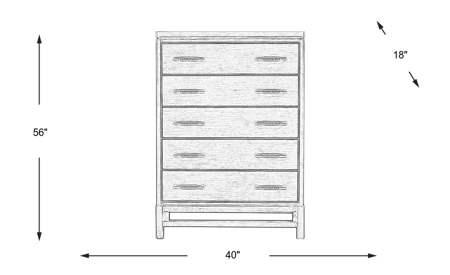 Dimension Image. Please refer to the Dimension Tab on this page for dimension details.