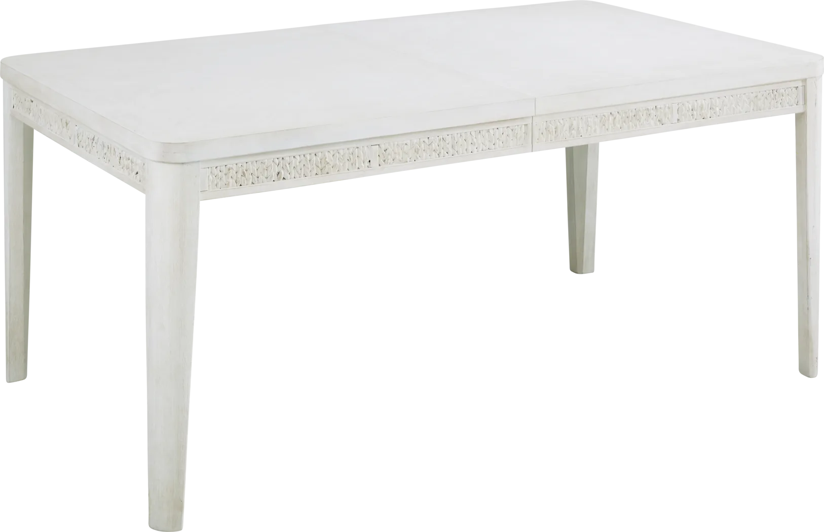 Cindy Crawford Home Golden Isles White Rectangle Dining Table - Thumbnail - Image 1