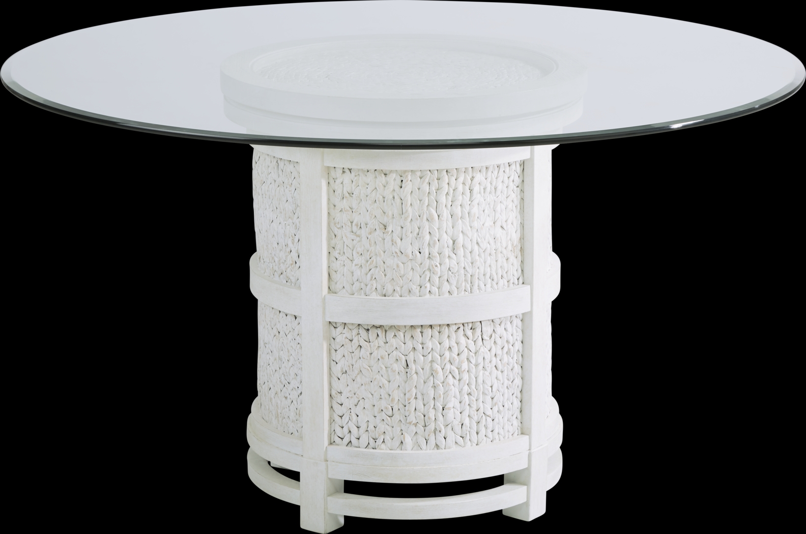 Cindy Crawford Home Golden Isles White Round Dining Table - Thumbnail - Image 1
