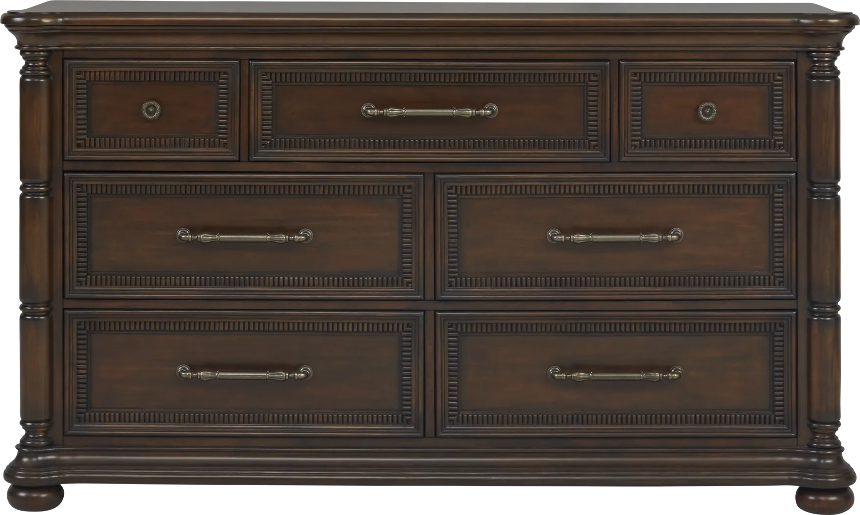 Cindy Crawford Home Grand Cayman Brown 5 Pc Queen Poster Bedroom - Thumbnail - Image 5