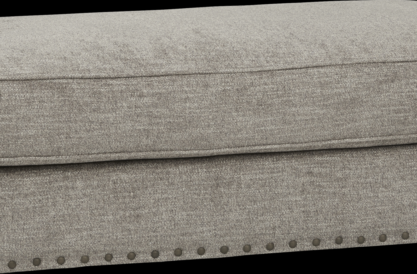 Cindy Crawford Home Greenwich Pointe Gray Ottoman - Thumbnail - Image 3