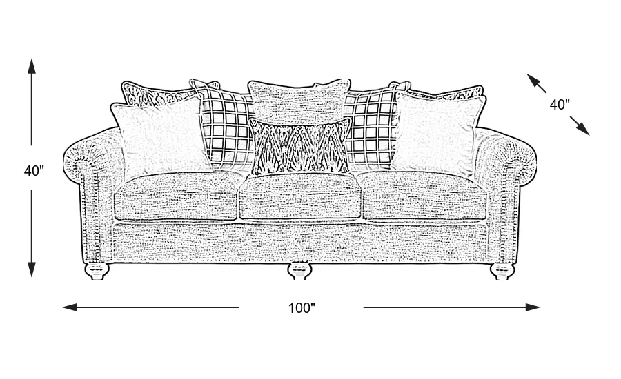 Dimension Image. Please refer to the Dimension Tab on this page for dimension details.