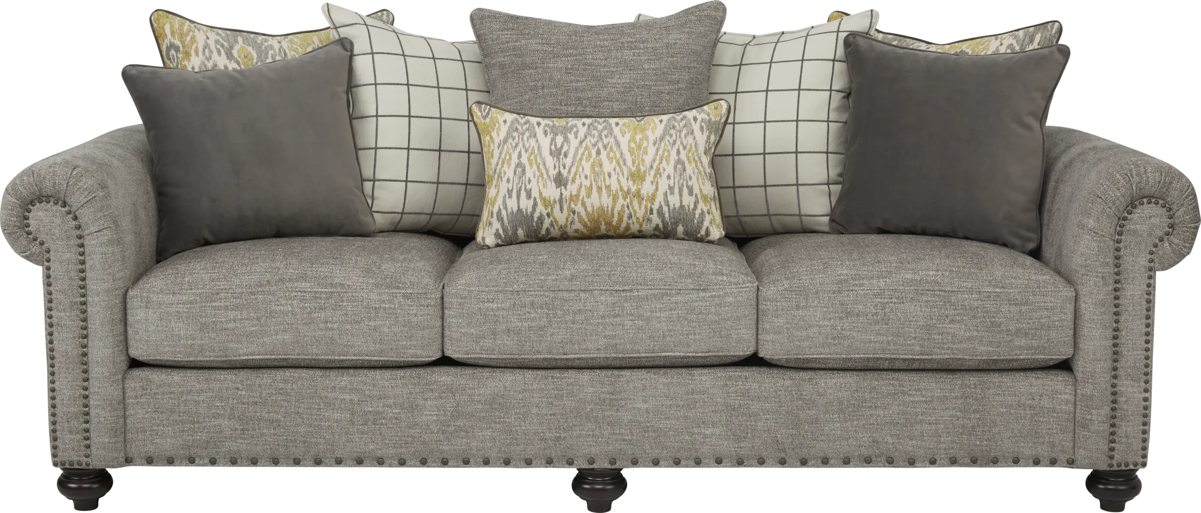 Cindy Crawford Home Greenwich Pointe Gray Gel Foam Sleeper - Thumbnail - Image 1