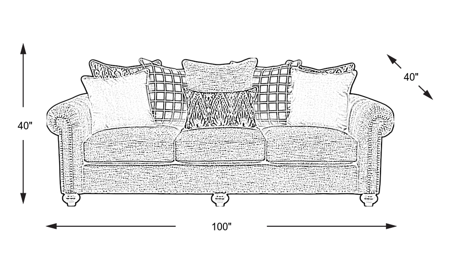 Dimension Image. Please refer to the Dimension Tab on this page for dimension details.