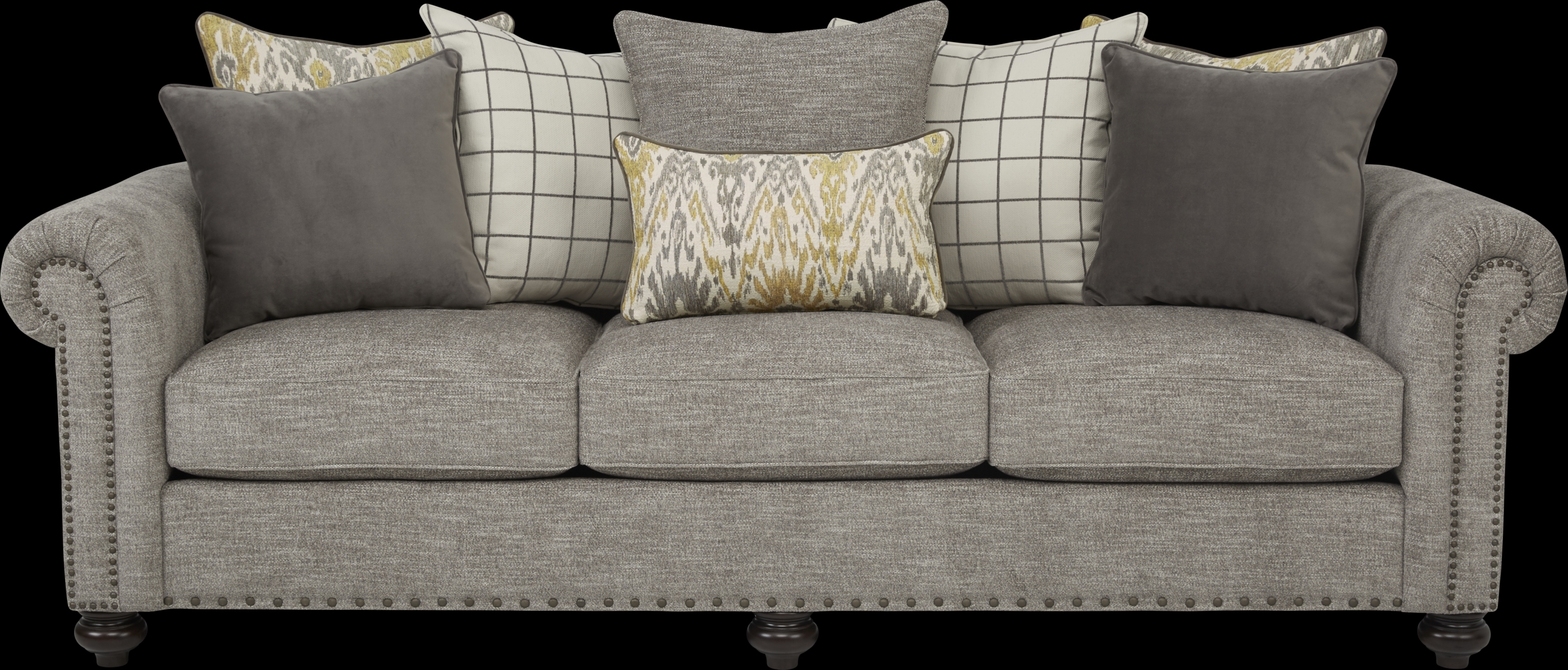 Cindy Crawford Home Greenwich Pointe Gray Sleeper - Thumbnail - Image 1