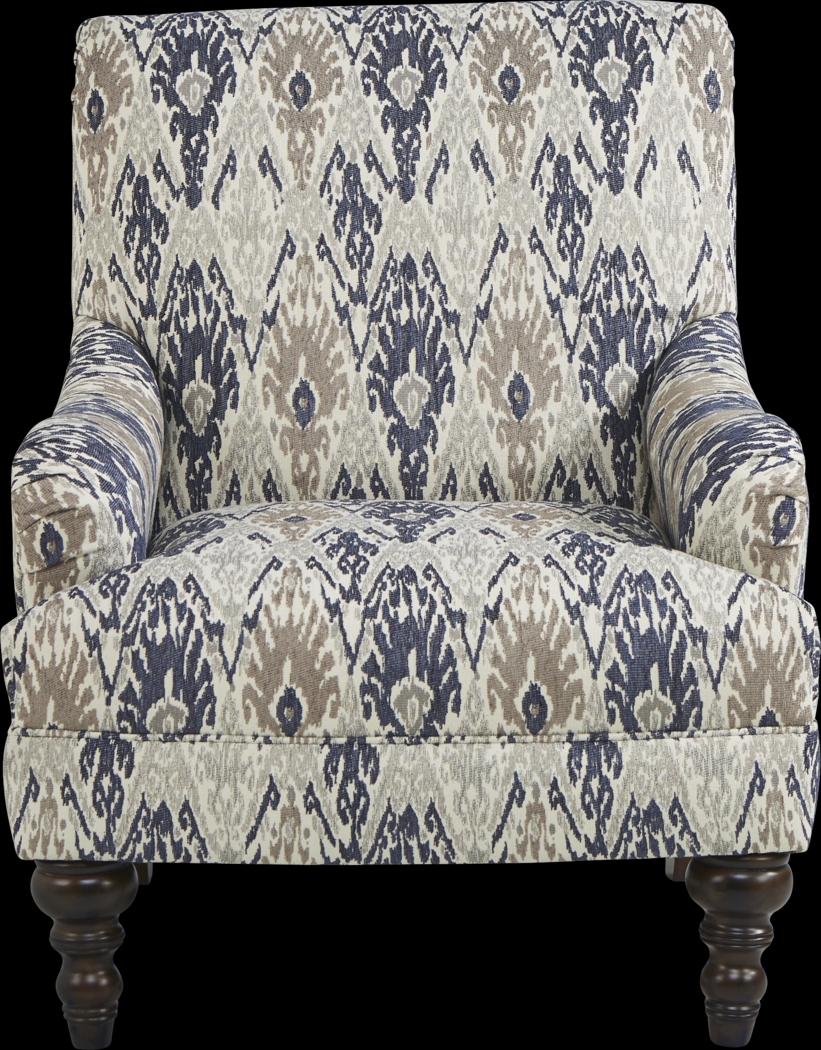 Cindy Crawford Home Greenwich Pointe Navy Accent Chair - Thumbnail - Image 2