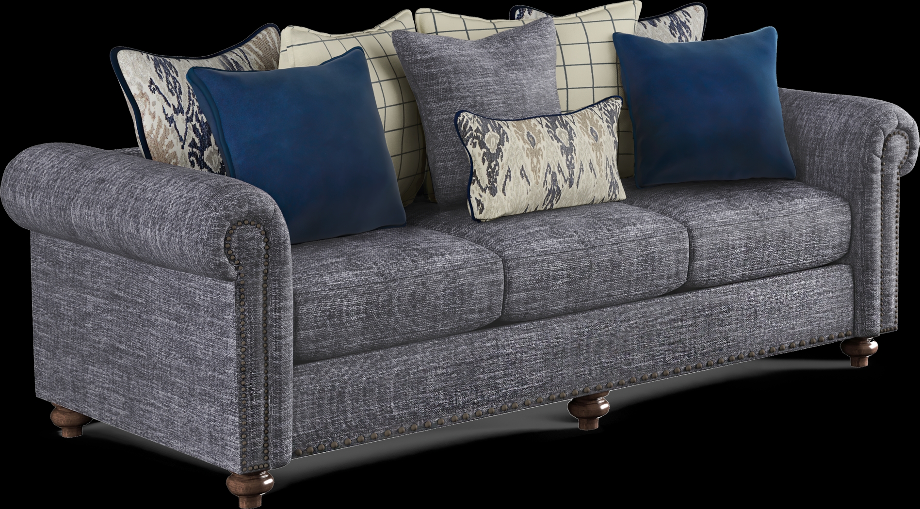 Cindy Crawford Home Greenwich Pointe Navy Sleeper - Thumbnail - Image 2