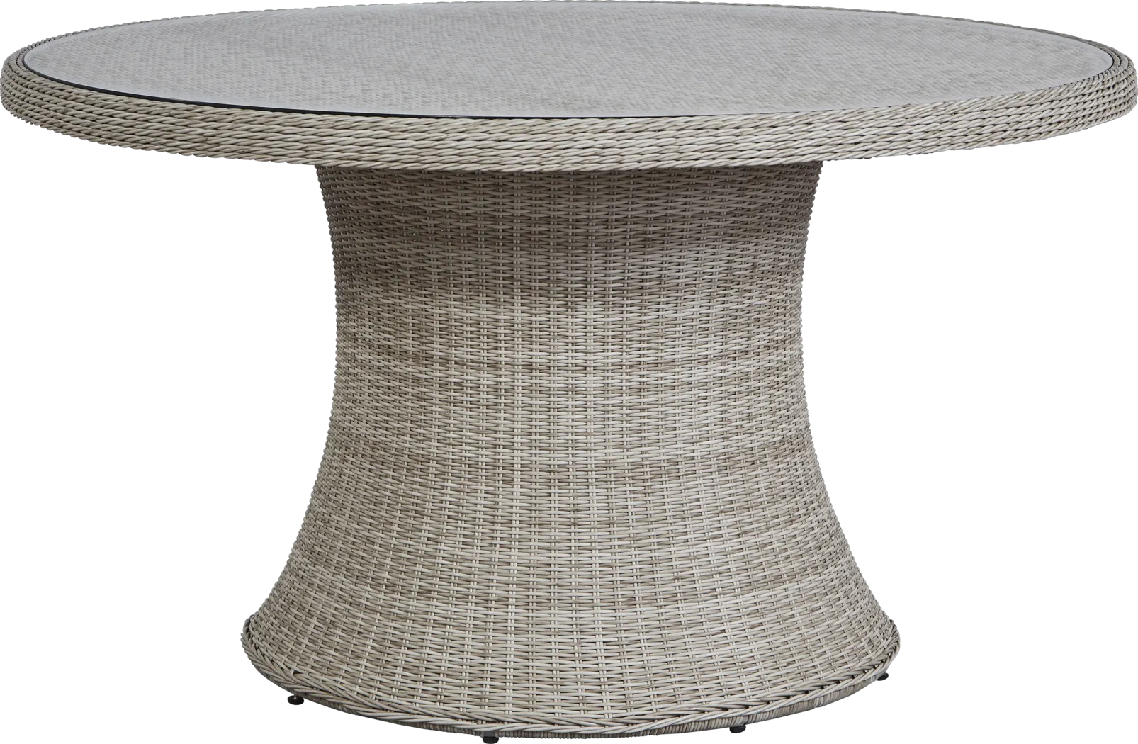 Cindy Crawford Home Hamptons Cove Gray 52 in. Round Outdoor Dining Table - Thumbnail - Image 1