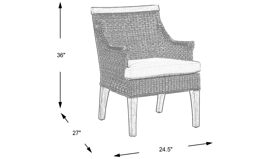 Dimension Image. Please refer to the Dimension Tab on this page for dimension details.