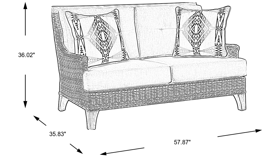 Dimension Image. Please refer to the Dimension Tab on this page for dimension details.