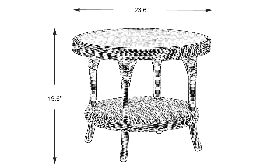 Dimension Image. Please refer to the Dimension Tab on this page for dimension details.