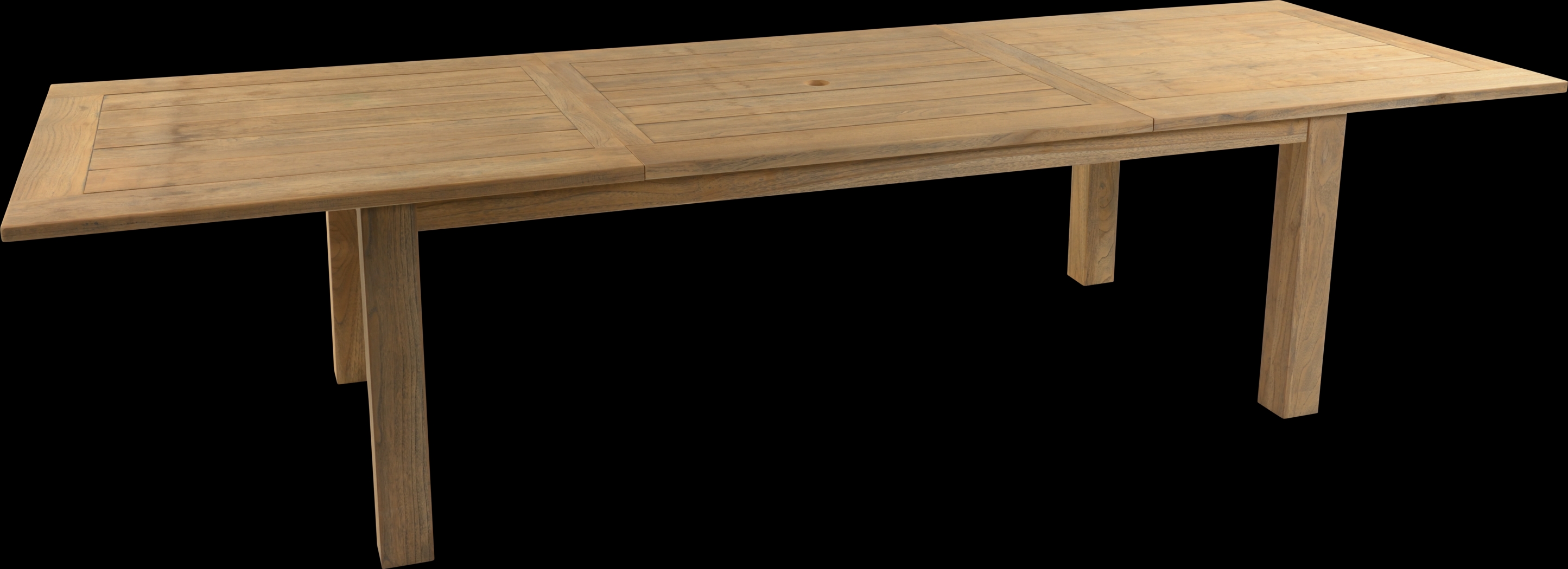 Hamptons Cove Teak 9 Pc Rectangle Outdoor Dining Set with Flax Cushions - Thumbnail - Image 3