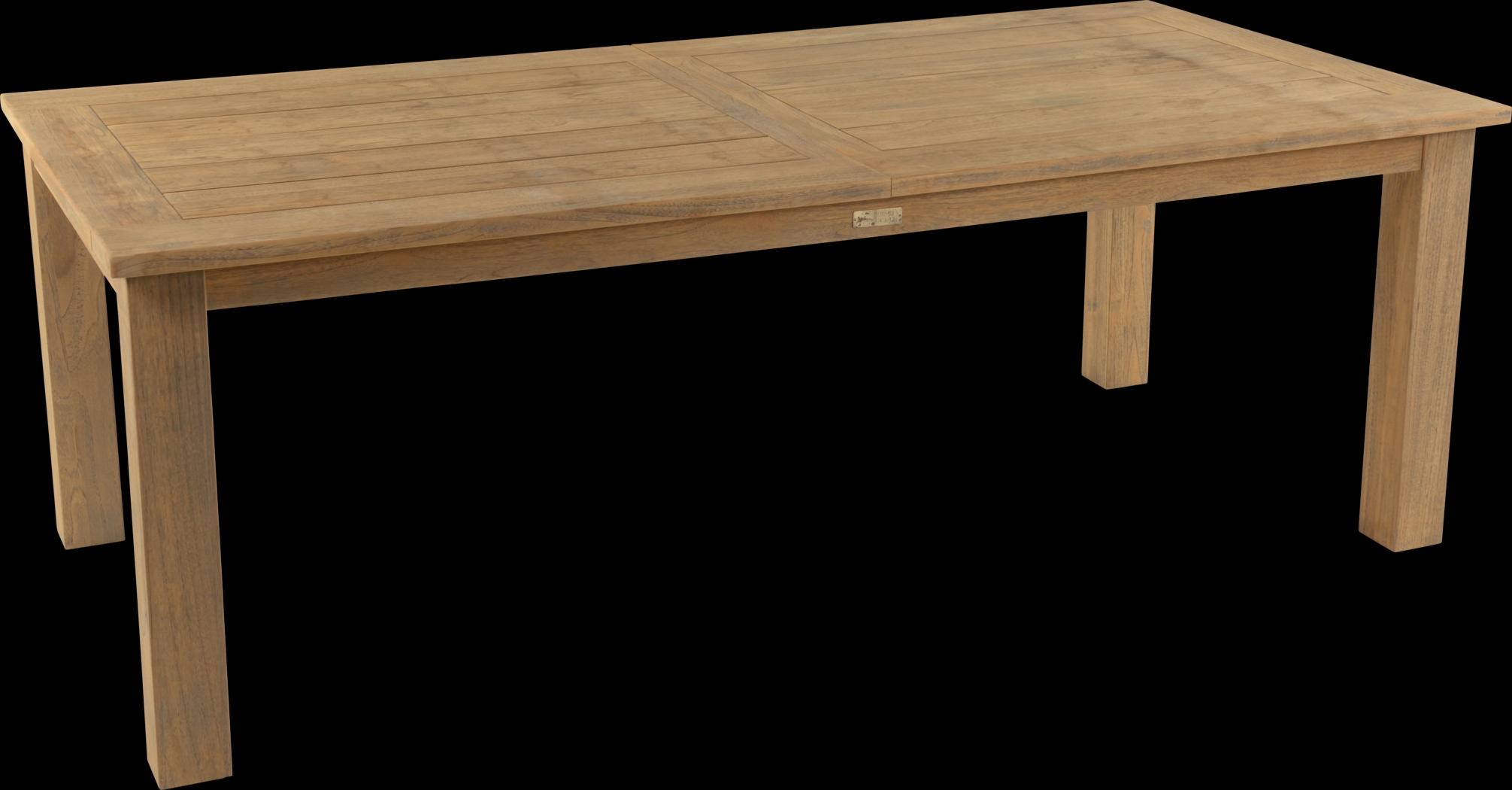 Hamptons Cove Teak 9 Pc Rectangle Outdoor Dining Set with Flax Cushions - Thumbnail - Image 2