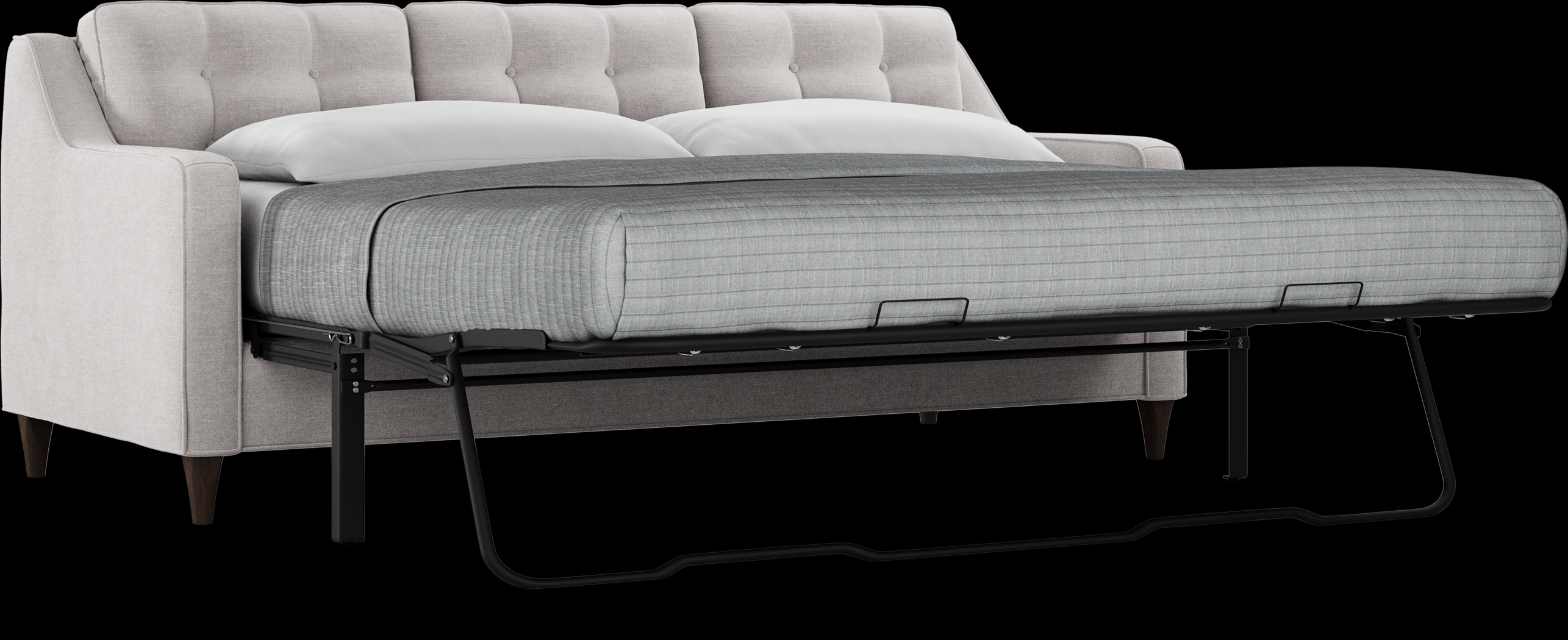 Hanover Dove Chenille Gel Foam Sleeper Chaise Sofa - Thumbnail - Image 3