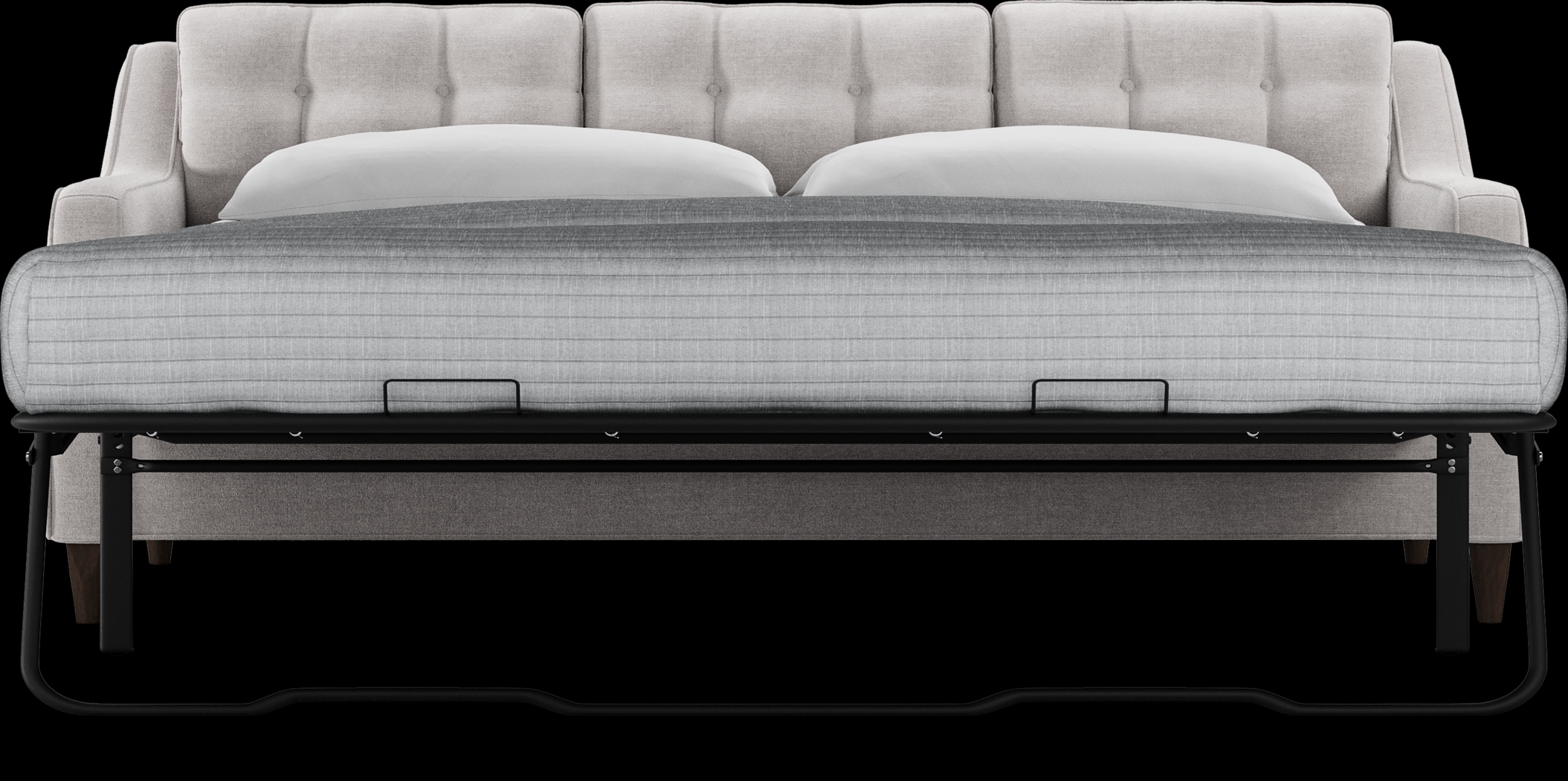 Hanover Dove Chenille Gel Foam Sleeper Chaise Sofa - Thumbnail - Image 4