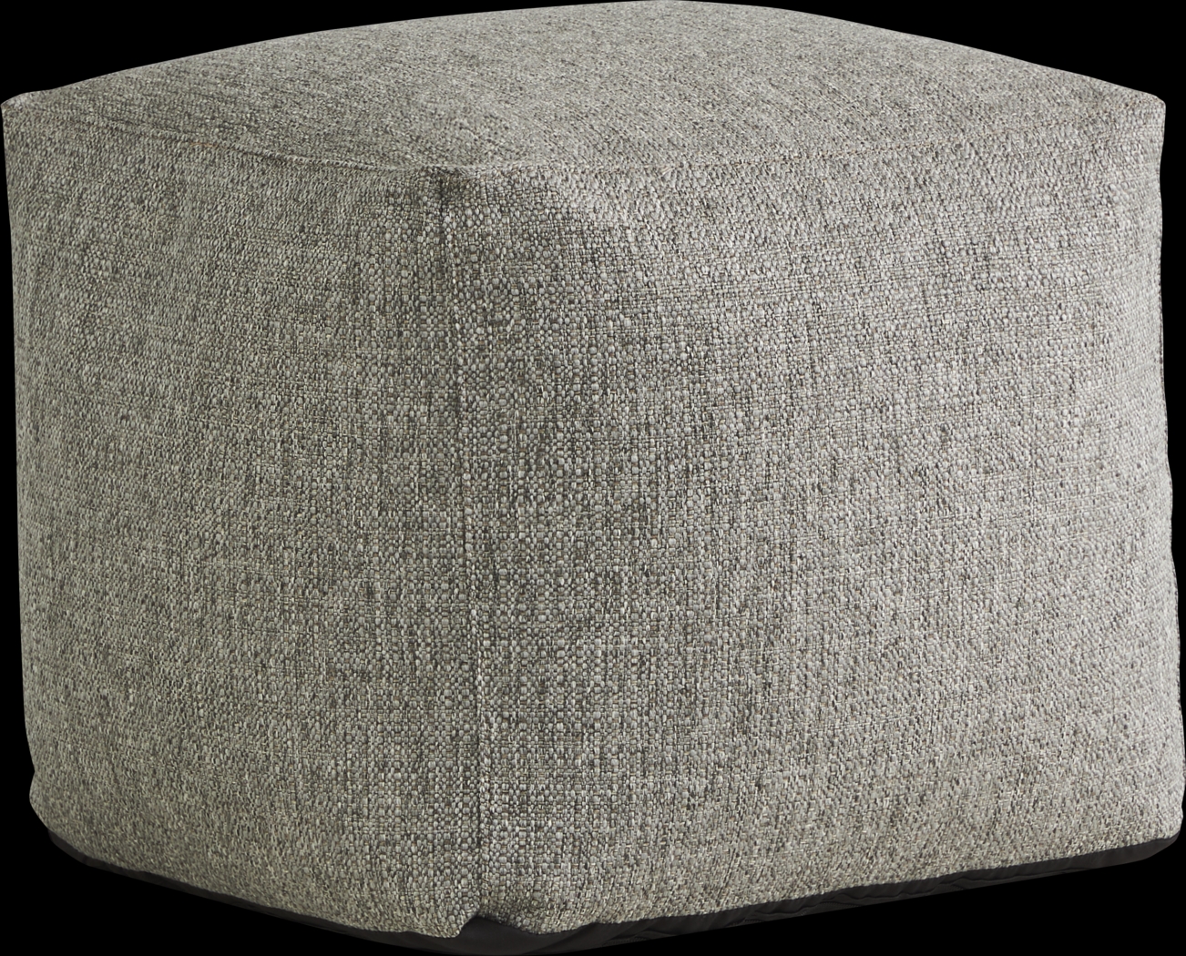 Hanover Gray Textured Accent Pouf - Thumbnail - Image 2