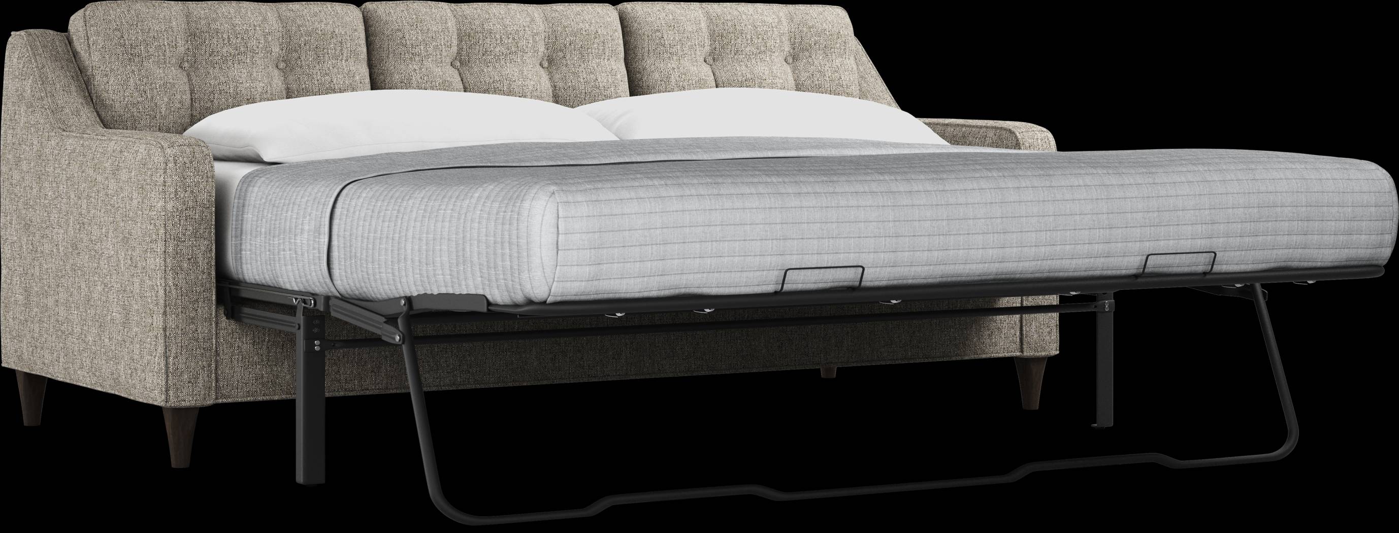 Hanover Gray Textured Sleeper Chaise Sofa - Thumbnail - Image 3