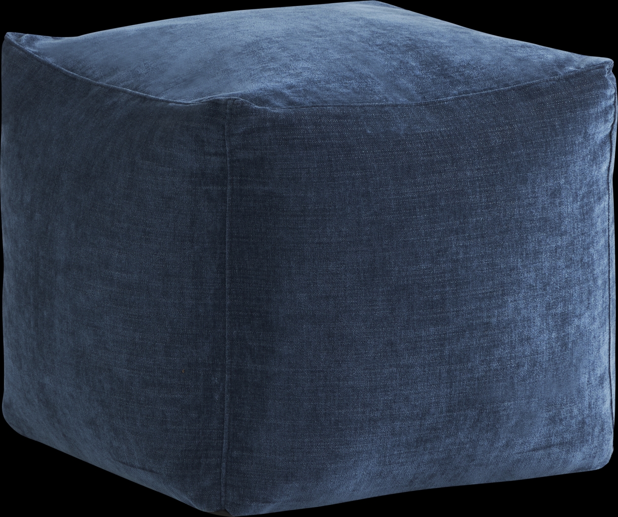 Hanover Indigo Chenille Accent Pouf - Thumbnail - Image 2