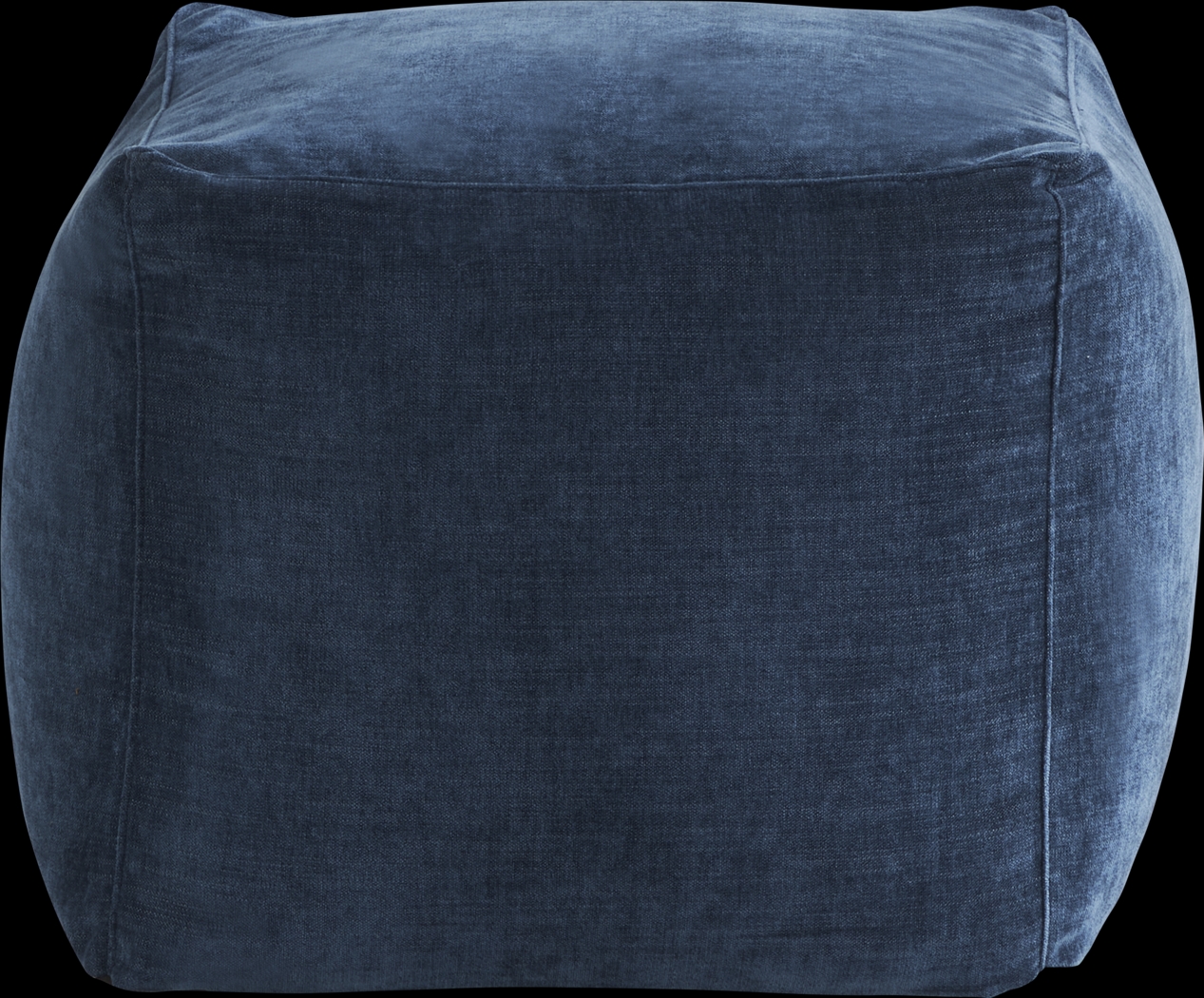Hanover Indigo Chenille Accent Pouf - Thumbnail - Image 1