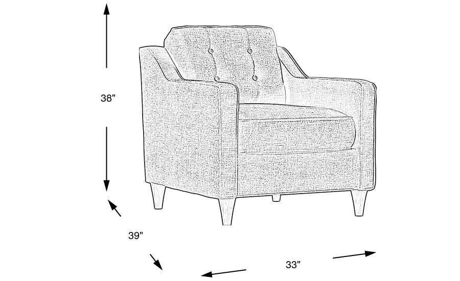 Dimension Image. Please refer to the Dimension Tab on this page for dimension details.