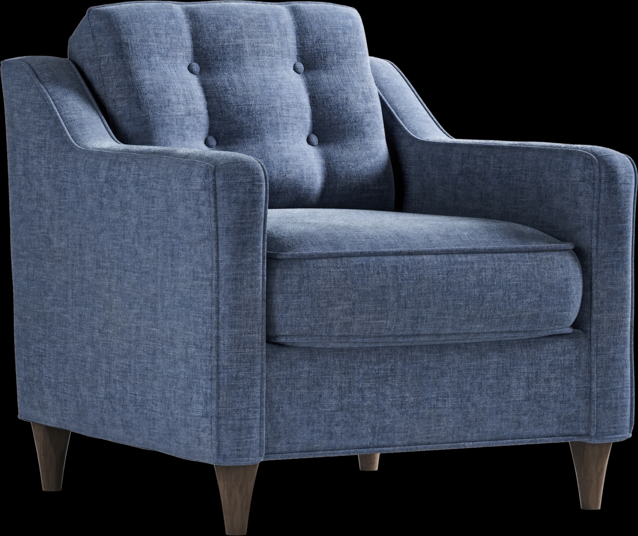 Cindy Crawford Home Hanover Indigo Chenille 5 Pc Sectional Living Room - Thumbnail - Image 5