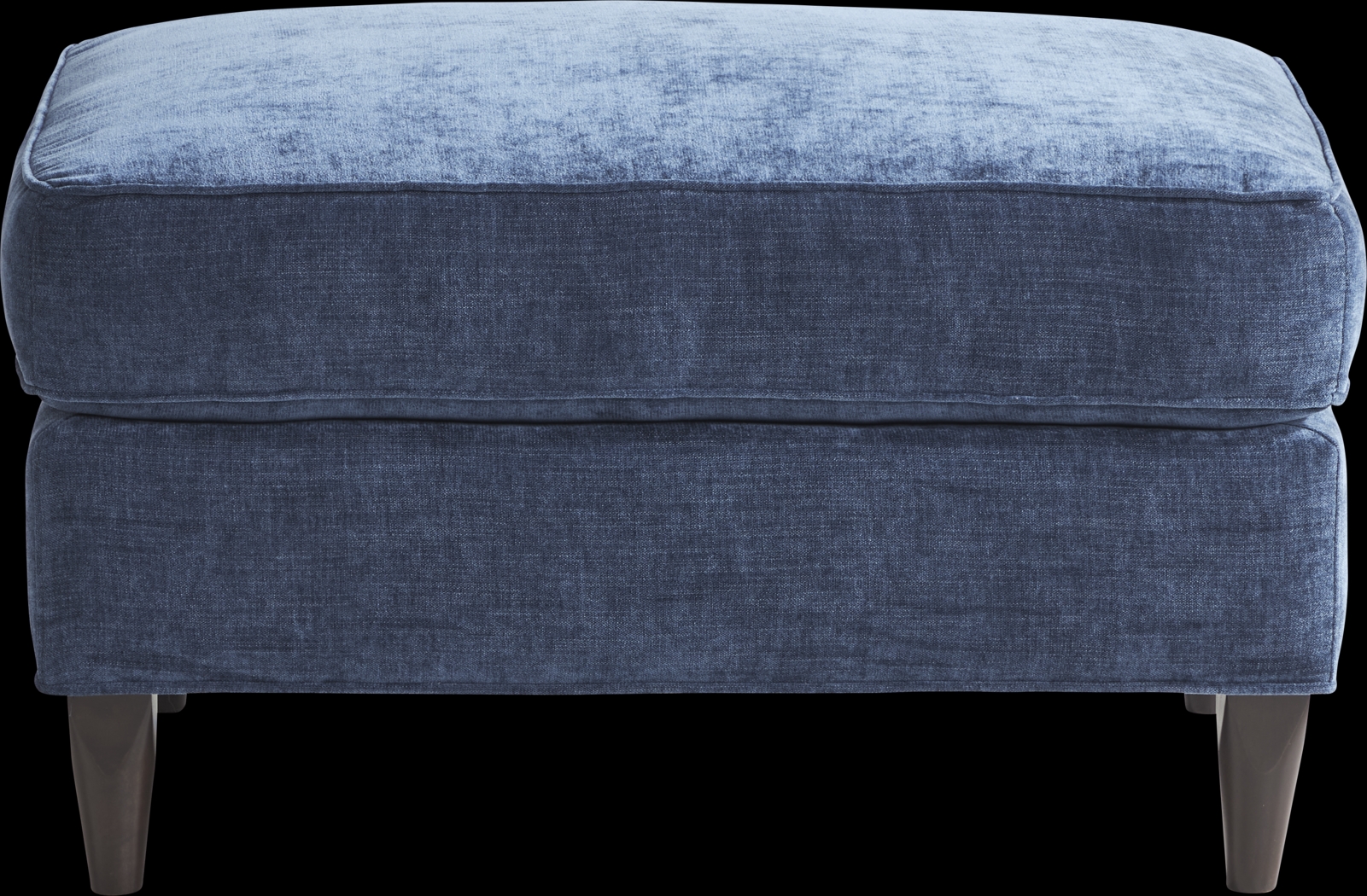 Hanover Indigo Chenille Ottoman - Thumbnail - Image 2