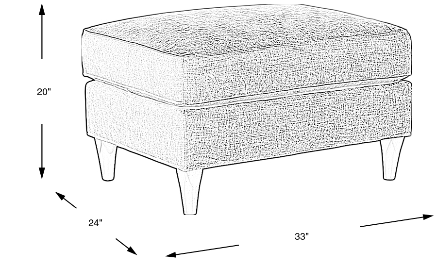 Dimension Image. Please refer to the Dimension Tab on this page for dimension details.