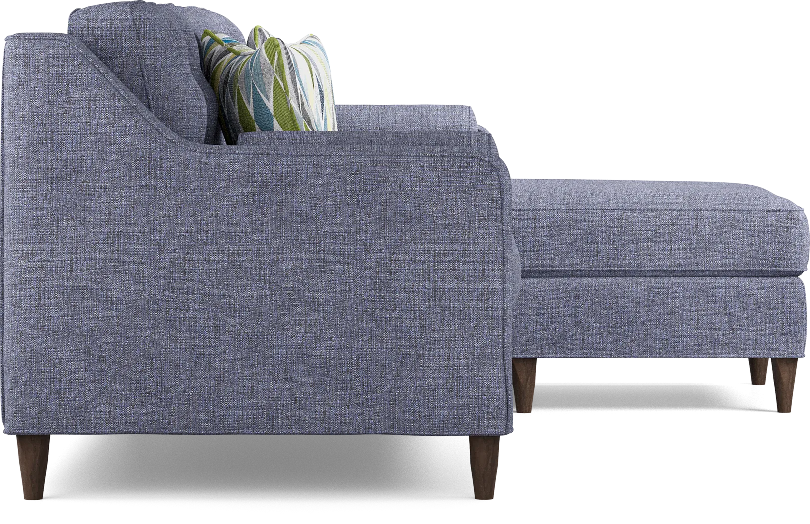 Cindy Crawford Home Hanover Midnight Textured Gel Foam Sleeper Chaise Sofa - Thumbnail - Image 4