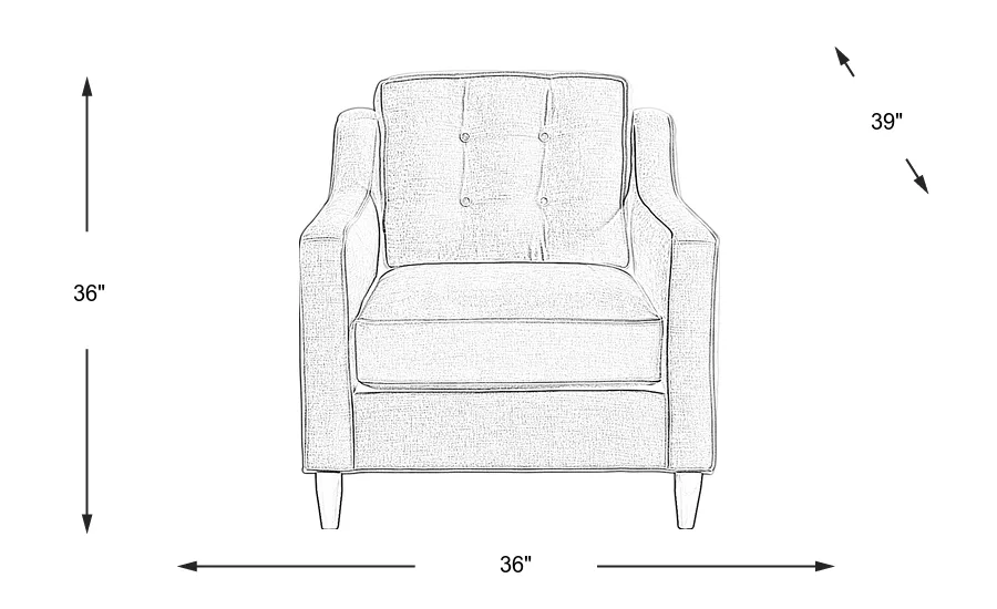 Dimension Image. Please refer to the Dimension Tab on this page for dimension details.