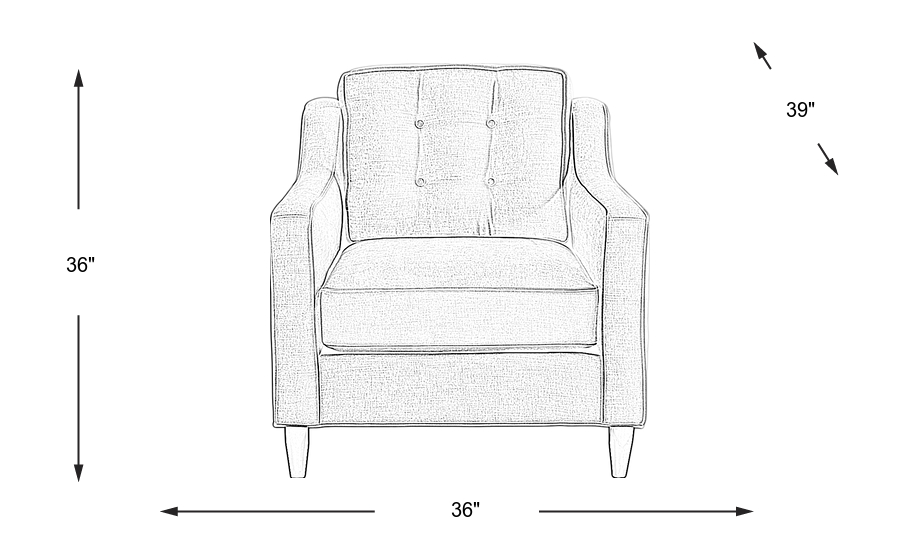 Dimension Image. Please refer to the Dimension Tab on this page for dimension details.