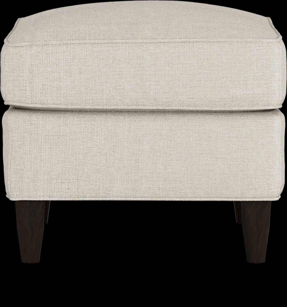 Hanover Off-White Textured Ottoman - Thumbnail - Image 3