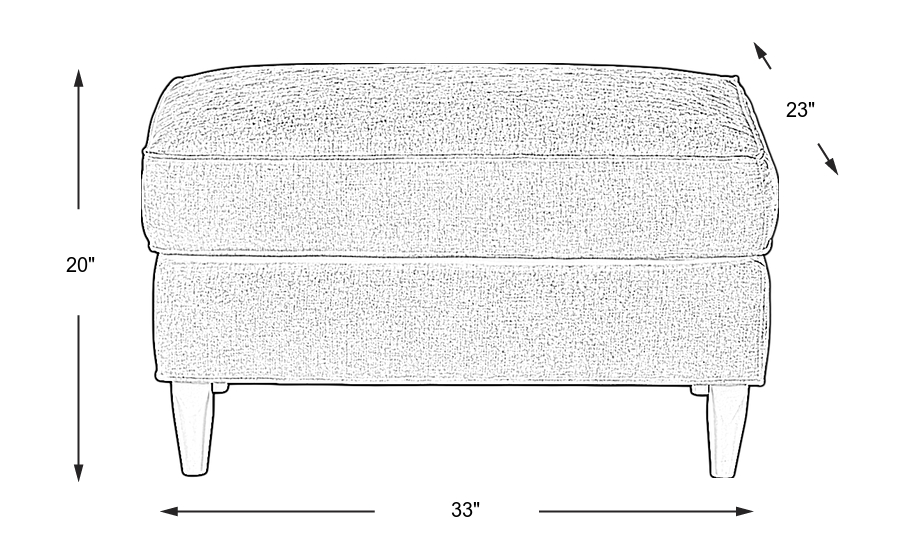 Dimension Image. Please refer to the Dimension Tab on this page for dimension details.