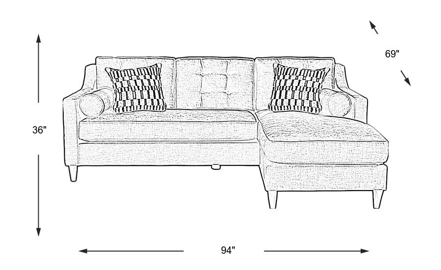 Dimension Image. Please refer to the Dimension Tab on this page for dimension details.