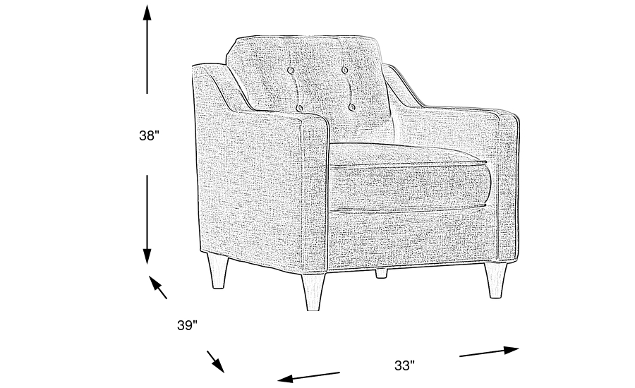 Dimension Image. Please refer to the Dimension Tab on this page for dimension details.