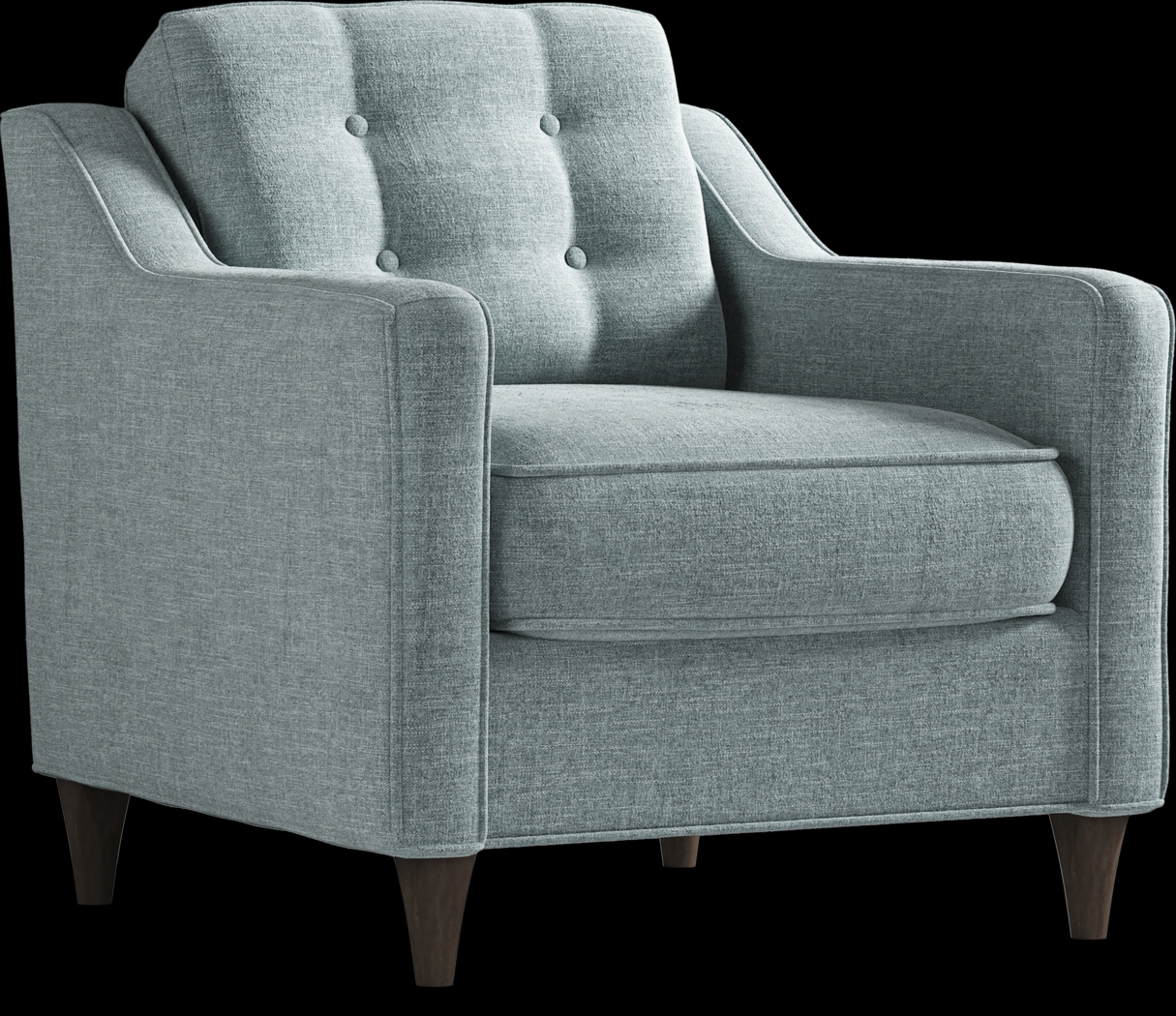 Cindy Crawford Home Hanover Teal Chenille 5 Pc Sectional Living Room - Thumbnail - Image 6