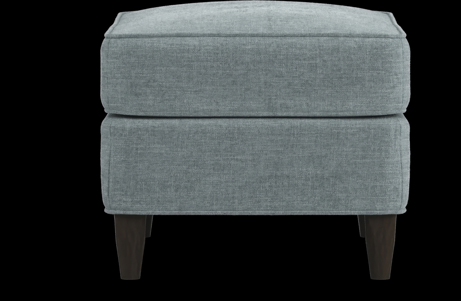 Hanover Teal Chenille Ottoman - Thumbnail - Image 2