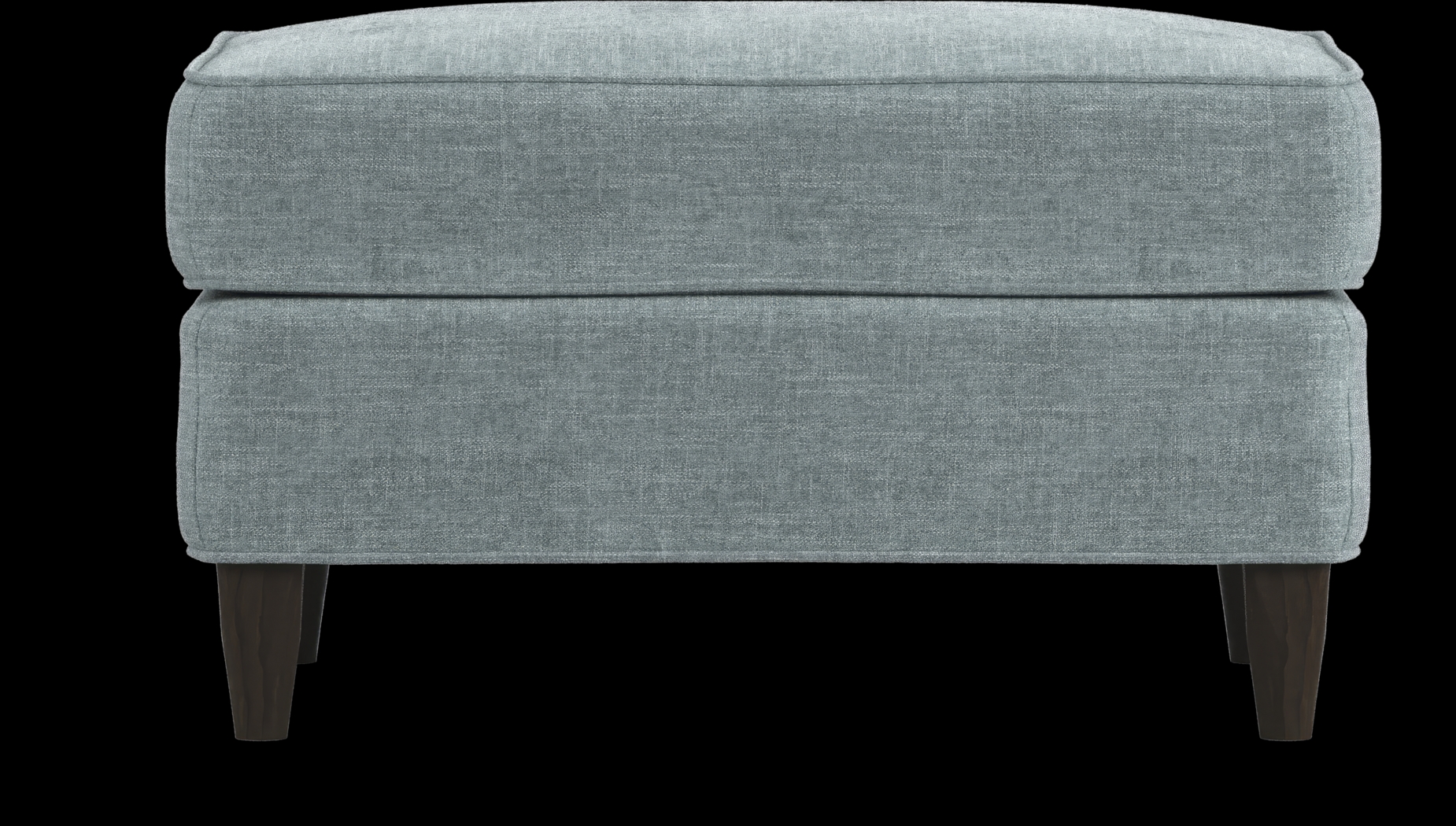 Hanover Teal Chenille Ottoman - Thumbnail - Image 3