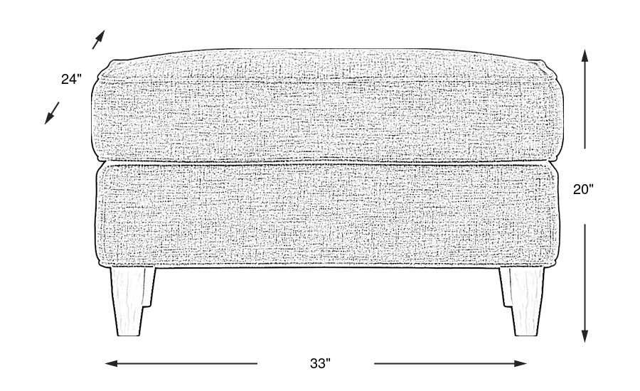 Dimension Image. Please refer to the Dimension Tab on this page for dimension details.