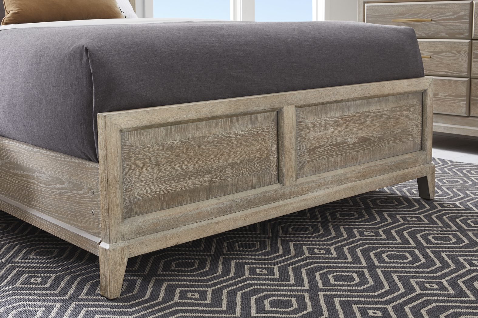 Kailey Park Light Oak Finish 5 Pc King Panel Bedroom - Thumbnail - Image 4